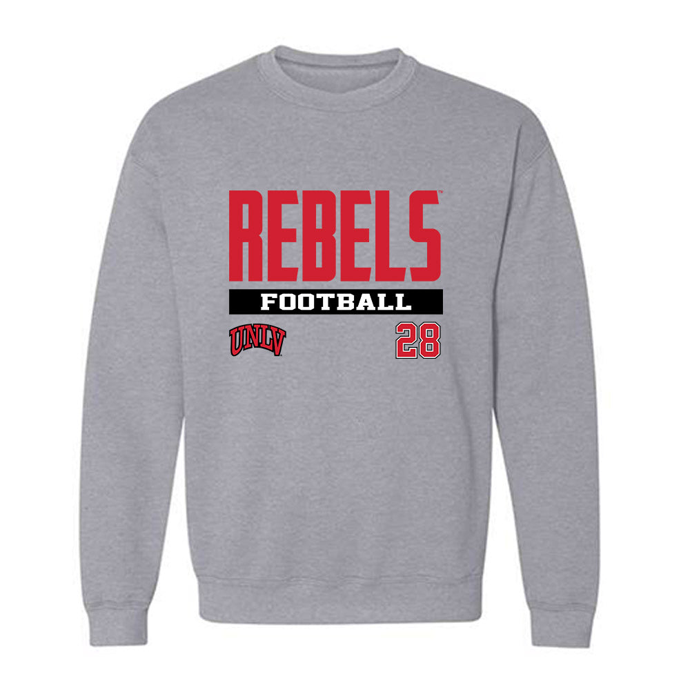 UNLV - NCAA Football : Logan Christensen - Classic Fashion Shersey Crewneck Sweatshirt-0