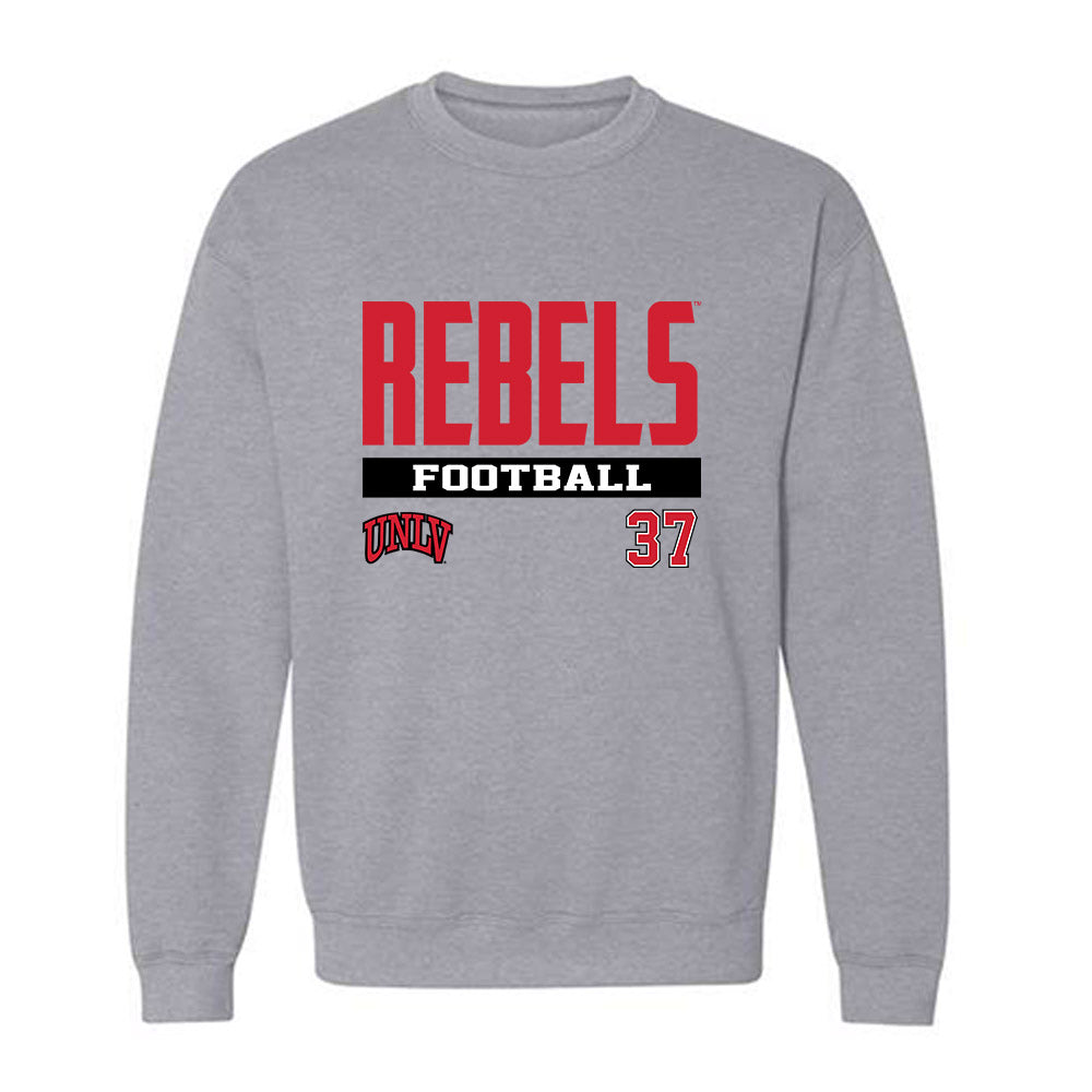UNLV - NCAA Football : Carter Jula - Classic Fashion Shersey Crewneck Sweatshirt-0