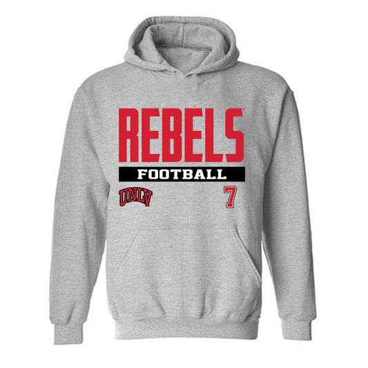 UNLV - NCAA Football : Cameron Friel - Classic Fashion Shersey Hooded Sweatshirt-0