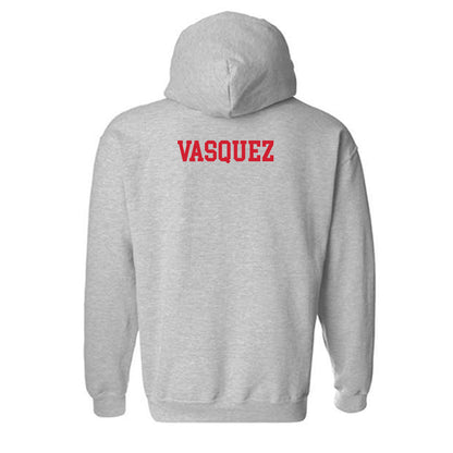 UNLV - NCAA Women's Track & Field : Angelina Vasquez - Classic Shersey Hooded Sweatshirt-1
