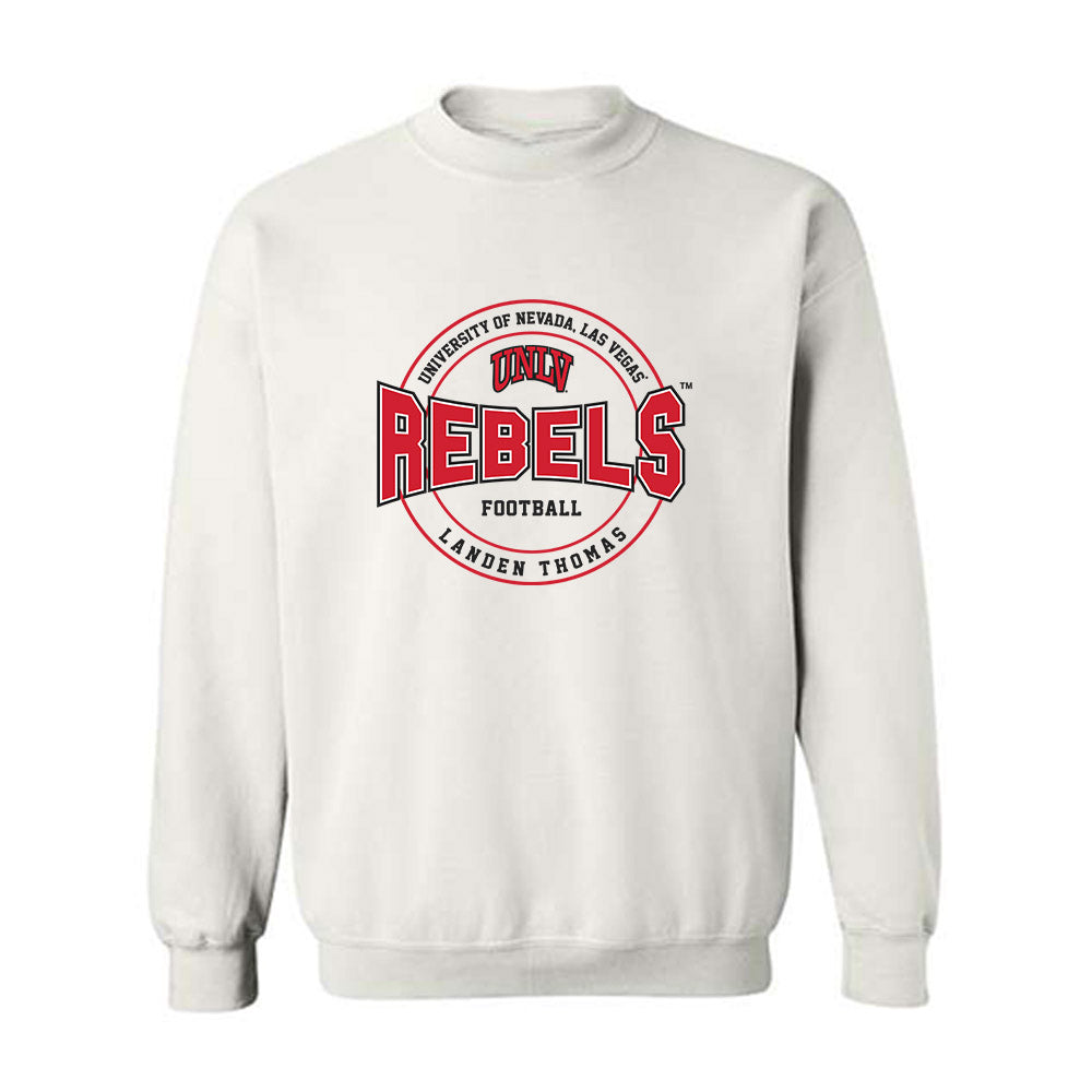 UNLV - NCAA Football : Landen Thomas - Classic Shersey Crewneck Sweatshirt-0