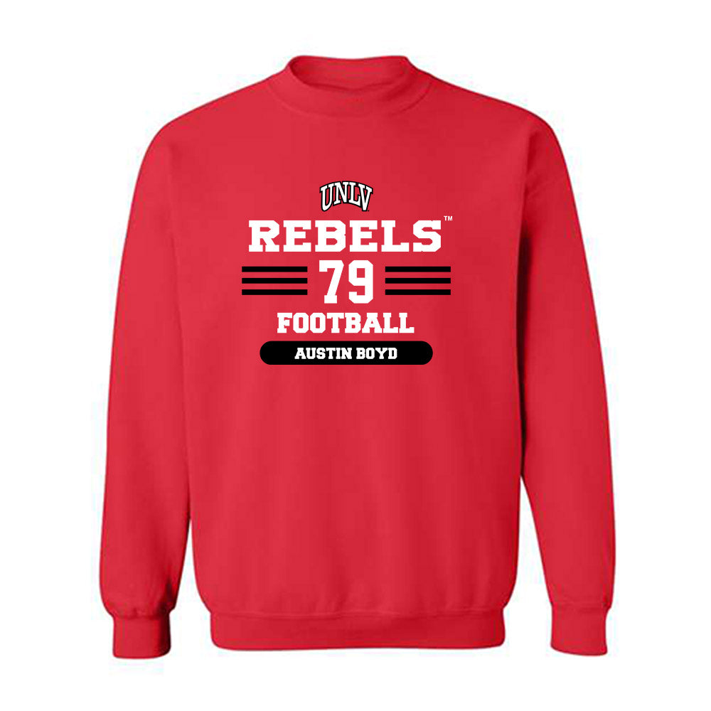 UNLV - NCAA Football : Austin Boyd - Classic Shersey Crewneck Sweatshirt-0