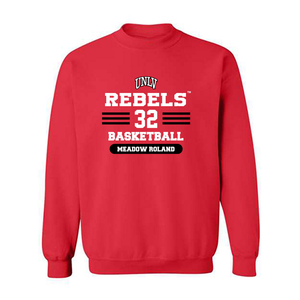UNLV - NCAA Women's Basketball : Meadow Roland - Classic Shersey Crewneck Sweatshirt-0