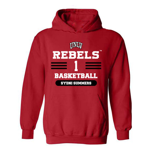 UNLV - NCAA Women's Basketball : Sydni Summers - Classic Shersey Hooded Sweatshirt-0
