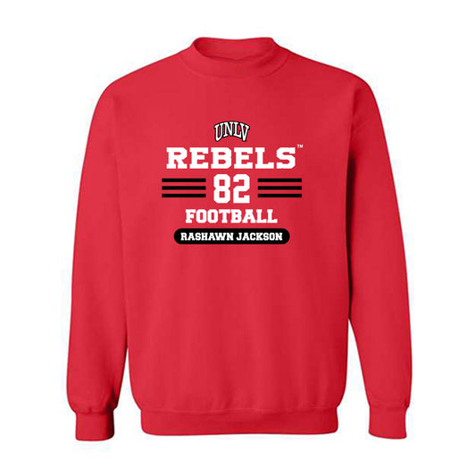 UNLV - NCAA Football : Rashawn Jackson - Classic Shersey Crewneck Sweatshirt-0