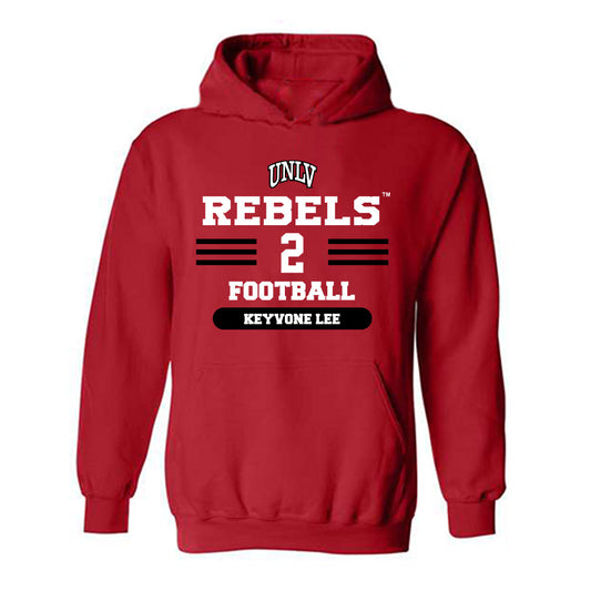 UNLV - NCAA Football : Keyvone Lee - Classic Shersey Hooded Sweatshirt-0