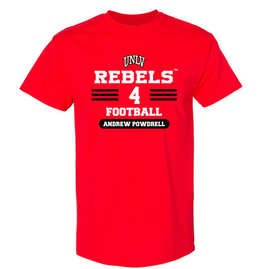 UNLV - NCAA Football : Andrew Powdrell - Classic Shersey T-Shirt-0