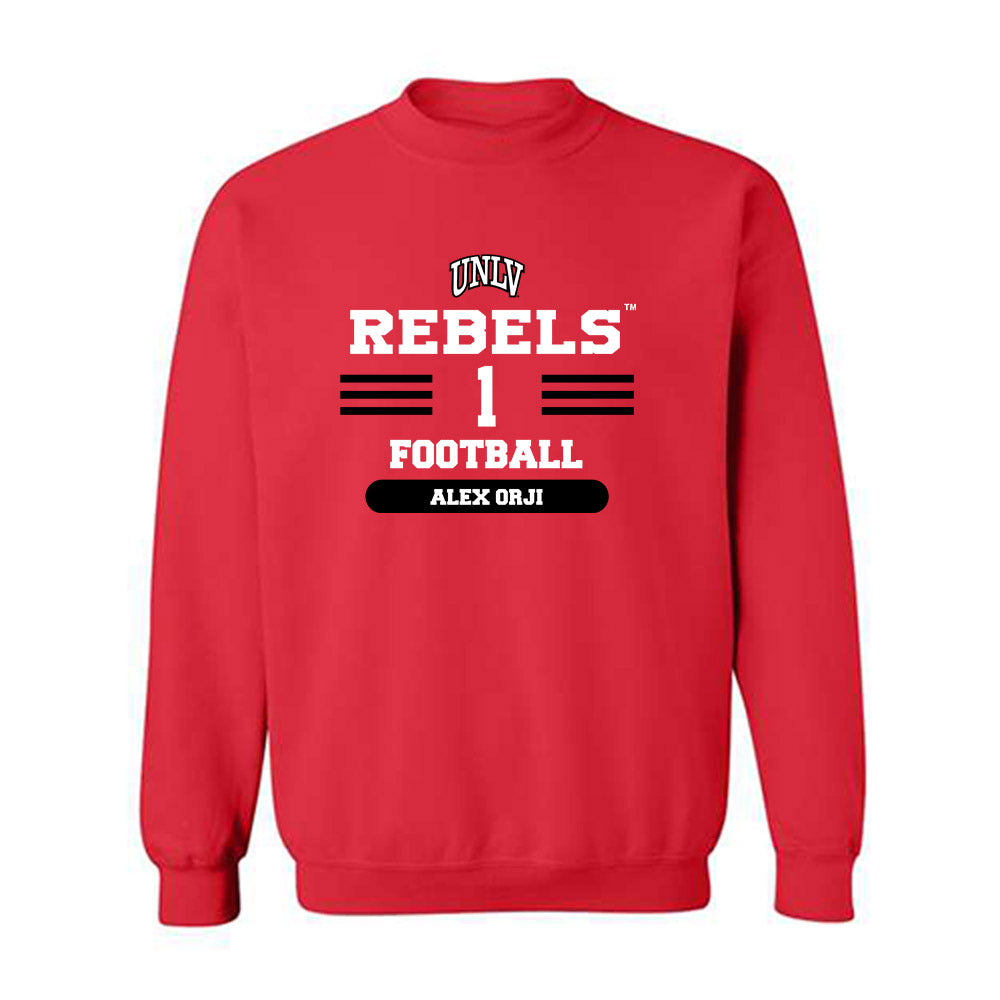 UNLV - NCAA Football : Alex Orji - Classic Shersey Crewneck Sweatshirt-0