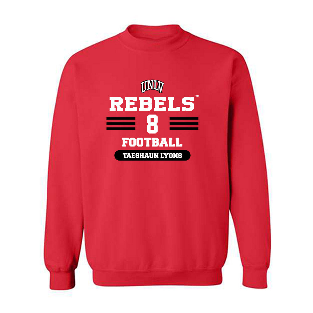 UNLV - NCAA Football : Taeshaun Lyons - Classic Shersey Crewneck Sweatshirt-0