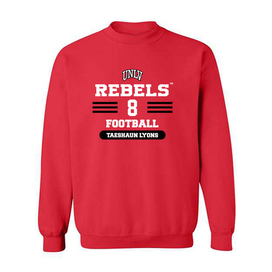 UNLV - NCAA Football : Taeshaun Lyons - Classic Shersey Crewneck Sweatshirt-0