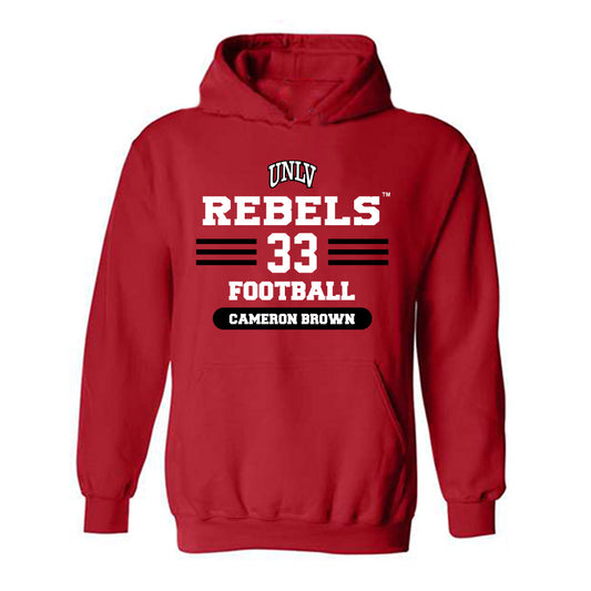 UNLV - NCAA Football : Cameron Brown - Classic Shersey Hooded Sweatshirt-0