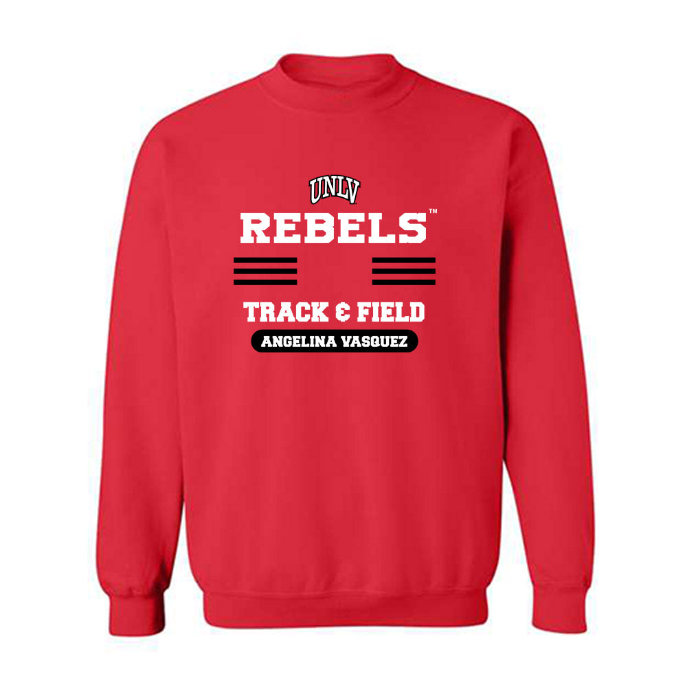 UNLV - NCAA Women's Track & Field : Angelina Vasquez - Classic Shersey Crewneck Sweatshirt-0