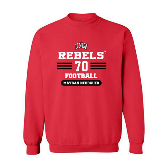 UNLV - NCAA Football : Maysan Neubauer - Classic Shersey Crewneck Sweatshirt-0