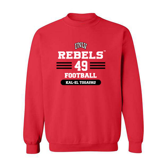 UNLV - NCAA Football : Kal-El Togafau - Classic Shersey Crewneck Sweatshirt-0