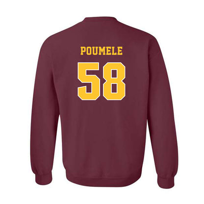 Central Michigan - NCAA Football : Apisa Poumele - Classic Fashion Shersey Crewneck Sweatshirt-1