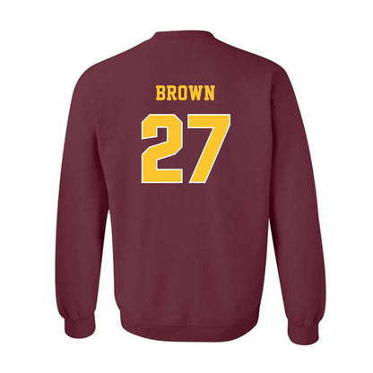 Central Michigan - NCAA Baseball : Jake Brown - Classic Fashion Shersey Crewneck Sweatshirt