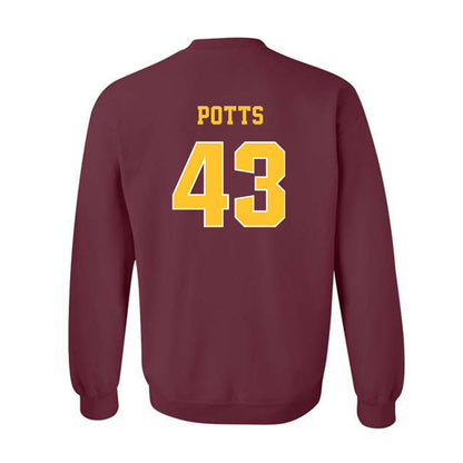 Central Michigan - NCAA Baseball : Tyson Potts - Classic Fashion Shersey Crewneck Sweatshirt-1