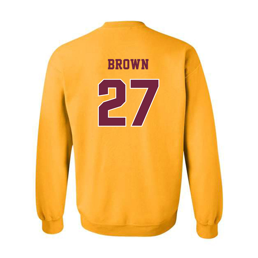 Central Michigan - NCAA Baseball : Jake Brown - Classic Fashion Shersey Crewneck Sweatshirt