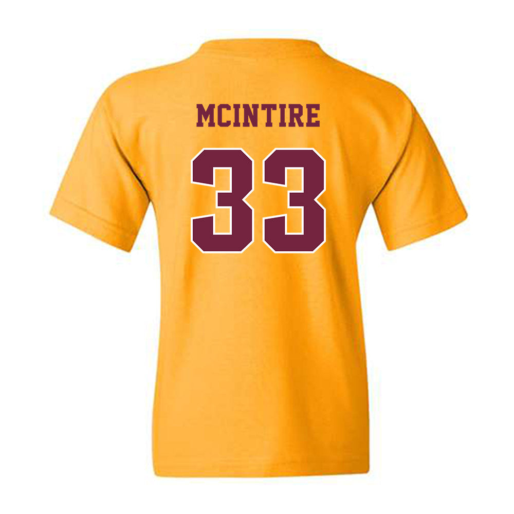 Central Michigan - NCAA Men's Basketball : Logan Mcintire - Classic Fashion Shersey Youth T-Shirt-1