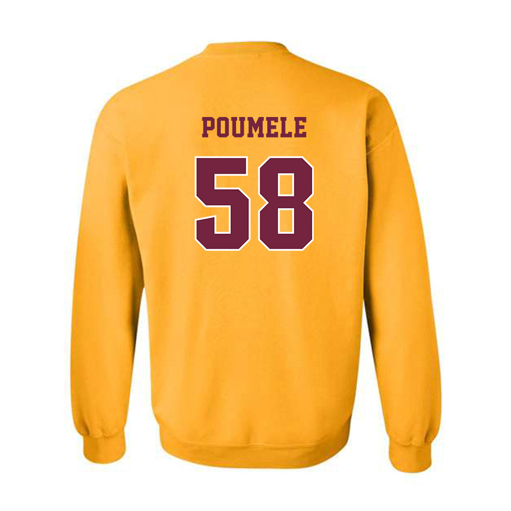 Central Michigan - NCAA Football : Apisa Poumele - Classic Fashion Shersey Crewneck Sweatshirt-1
