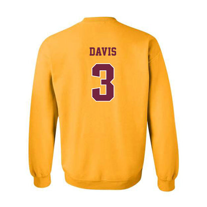 Central Michigan - NCAA Football : Tyson Davis - Classic Fashion Shersey Crewneck Sweatshirt-1