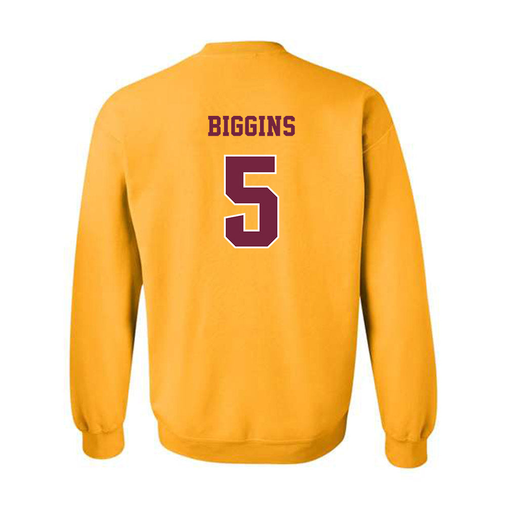 Central Michigan - NCAA Football : Nahree Biggins - Classic Fashion Shersey Crewneck Sweatshirt-1