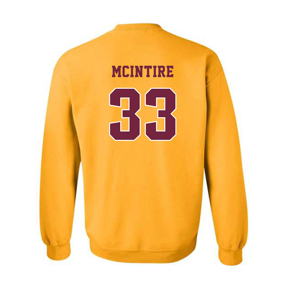 Central Michigan - NCAA Men's Basketball : Logan Mcintire - Classic Fashion Shersey Crewneck Sweatshirt-1