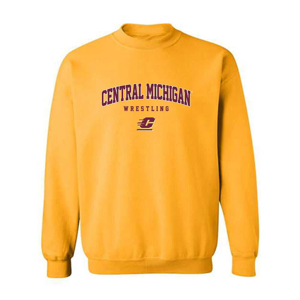 Central Michigan - NCAA Wrestling : Mason Shrader - Classic Fashion Shersey Crewneck Sweatshirt