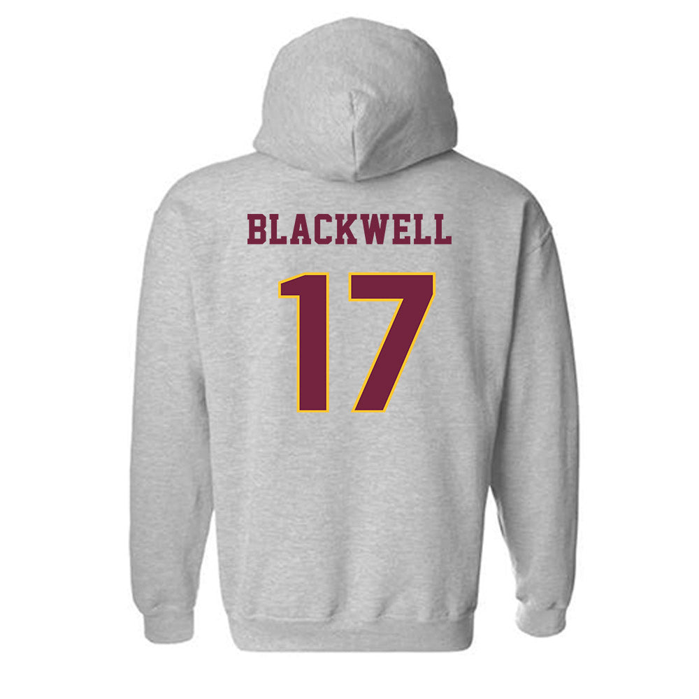 Central Michigan - NCAA Football : Maddix Blackwell - Classic Fashion Shersey Hooded Sweatshirt-1