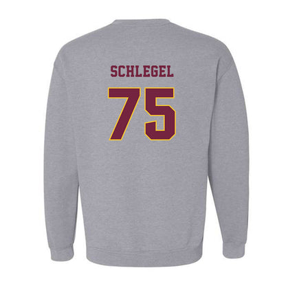 Central Michigan - NCAA Football : Blake Schlegel - Classic Fashion Shersey Crewneck Sweatshirt-1