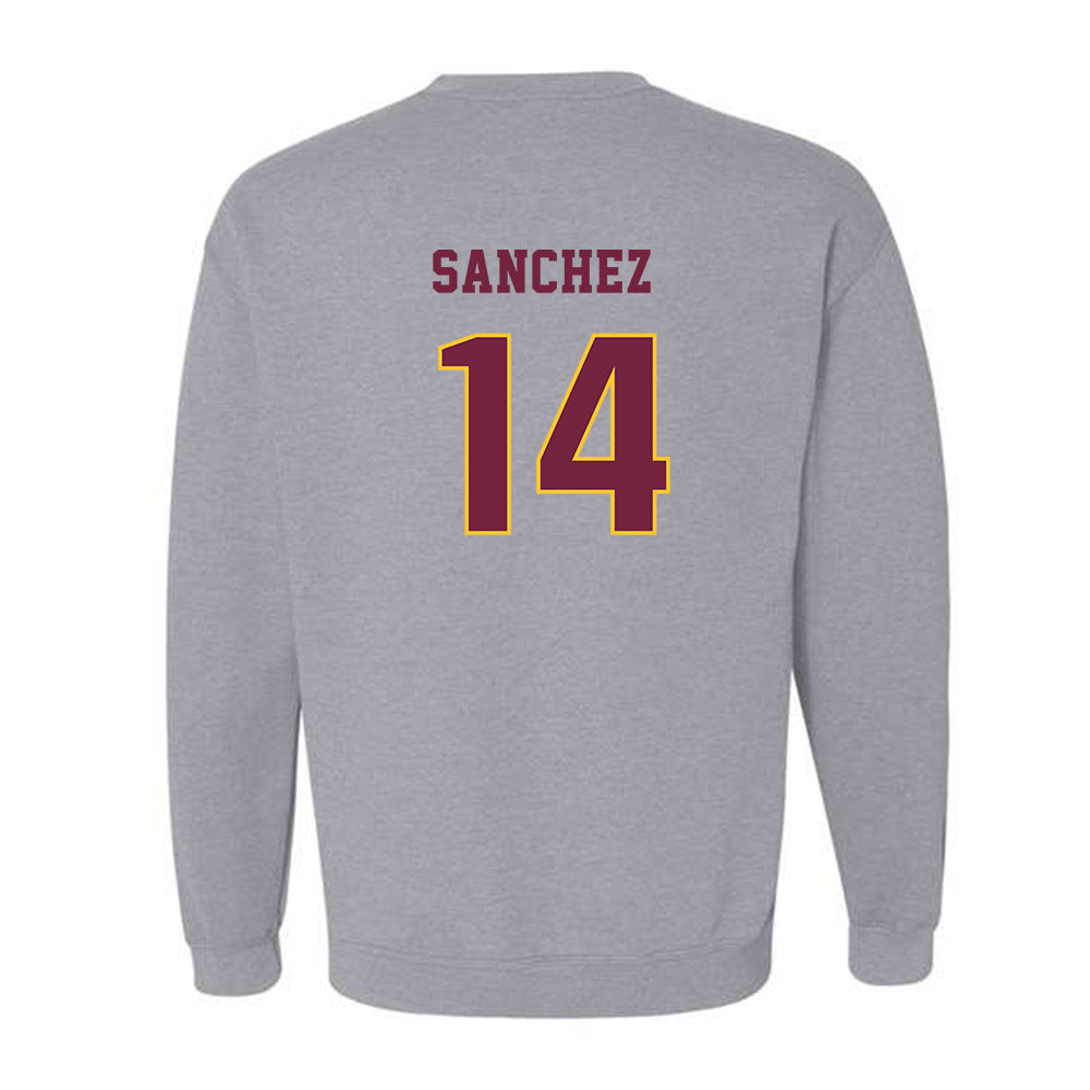 Central Michigan - NCAA Football : Fernando Sanchez - Classic Fashion Shersey Crewneck Sweatshirt-1