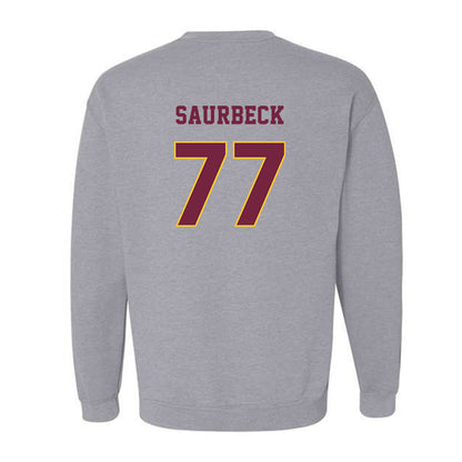 Central Michigan - NCAA Football : Jacob Saurbeck - Classic Fashion Shersey Crewneck Sweatshirt-1