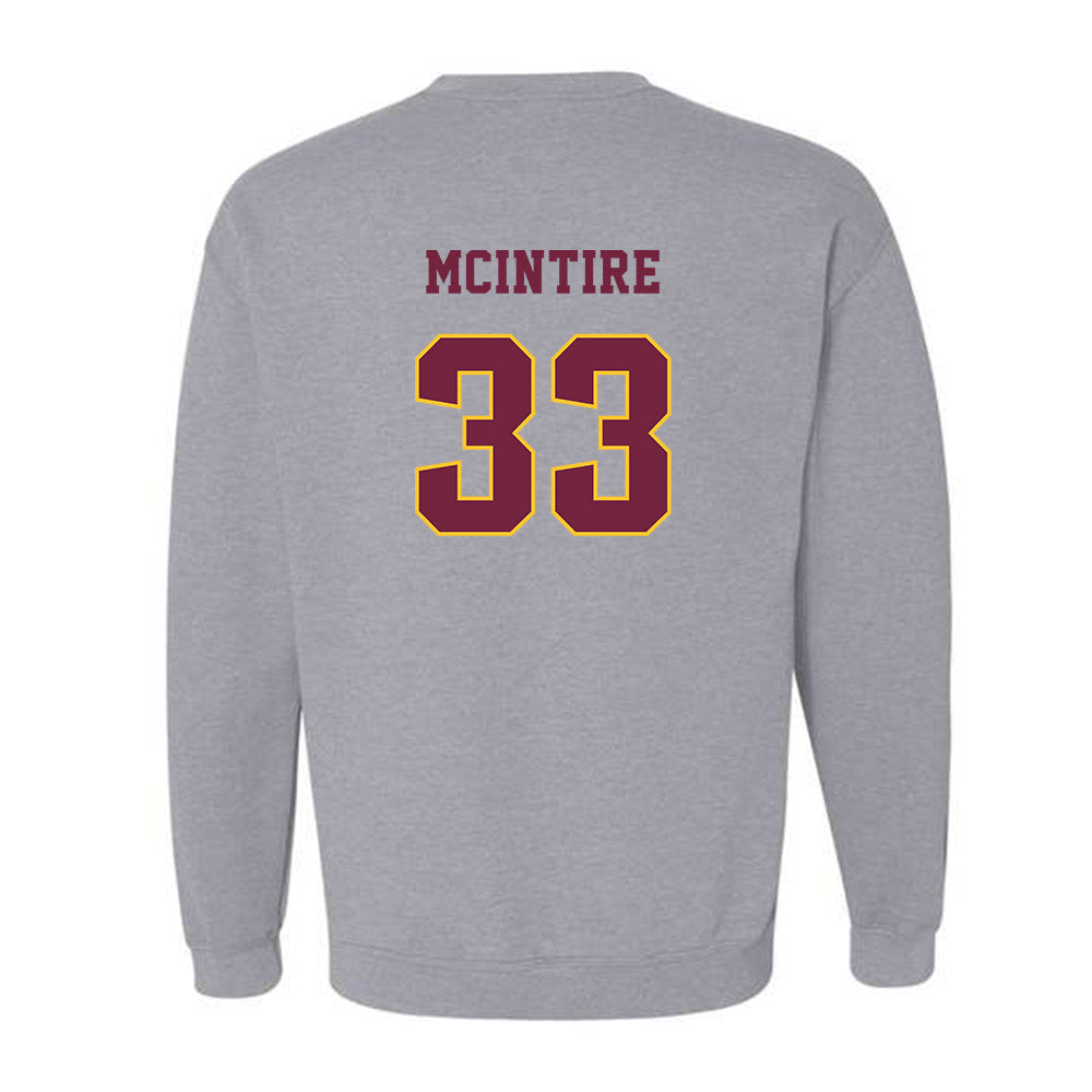 Central Michigan - NCAA Men's Basketball : Logan Mcintire - Classic Fashion Shersey Crewneck Sweatshirt-1
