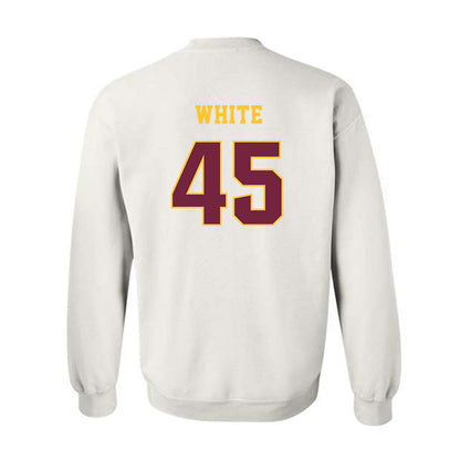 Central Michigan - NCAA Football : Xavier White - Classic Fashion Shersey Crewneck Sweatshirt-1