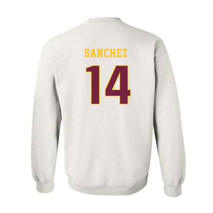 Central Michigan - NCAA Football : Fernando Sanchez - Classic Fashion Shersey Crewneck Sweatshirt-1