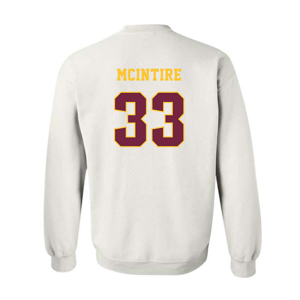 Central Michigan - NCAA Men's Basketball : Logan Mcintire - Classic Fashion Shersey Crewneck Sweatshirt-1