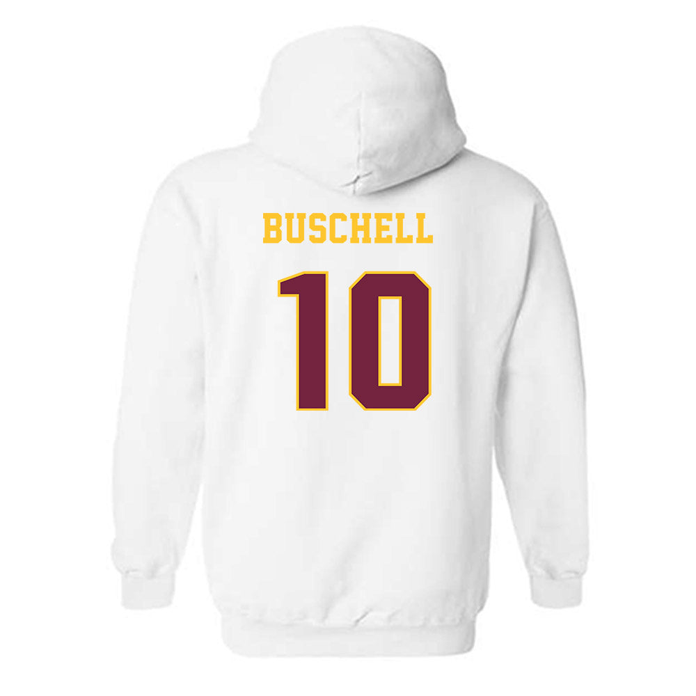 Central Michigan - NCAA Women's Basketball : Rylan Buschell - Classic Fashion Shersey Hooded Sweatshirt-1