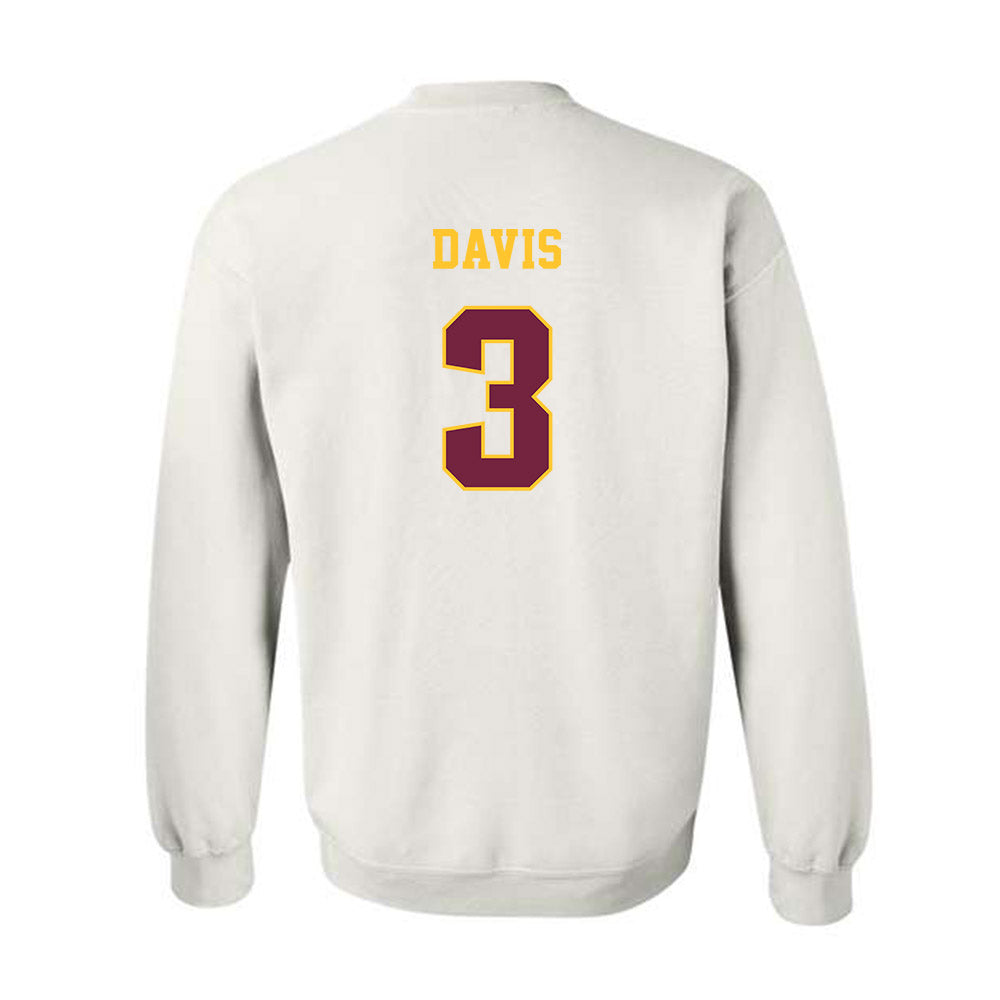 Central Michigan - NCAA Football : Tyson Davis - Classic Fashion Shersey Crewneck Sweatshirt-1
