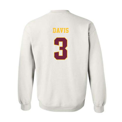 Central Michigan - NCAA Football : Tyson Davis - Classic Fashion Shersey Crewneck Sweatshirt-1