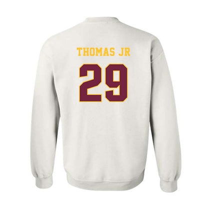 Central Michigan - NCAA Football : Andre Thomas Jr - Classic Fashion Shersey Crewneck Sweatshirt-1