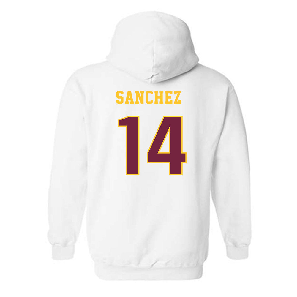 Central Michigan - NCAA Football : Fernando Sanchez - Classic Fashion Shersey Hooded Sweatshirt-1