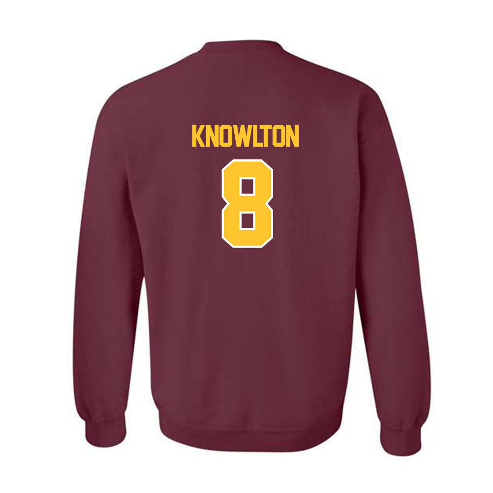 Central Michigan - NCAA Baseball : Zach Knowlton - Classic Shersey Crewneck Sweatshirt-1