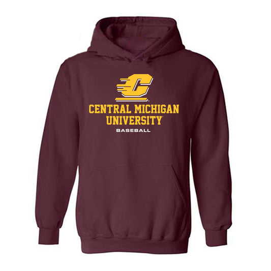 Central Michigan - NCAA Baseball : Dominic Bouscher - Classic Shersey Hooded Sweatshirt-0