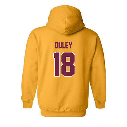 Central Michigan - NCAA Football : Declan Duley - Classic Shersey Hooded Sweatshirt-1