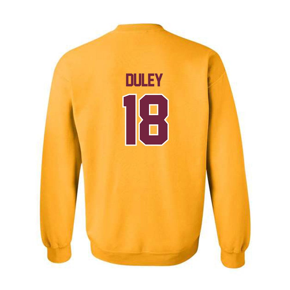 Central Michigan - NCAA Football : Declan Duley - Classic Shersey Crewneck Sweatshirt-1