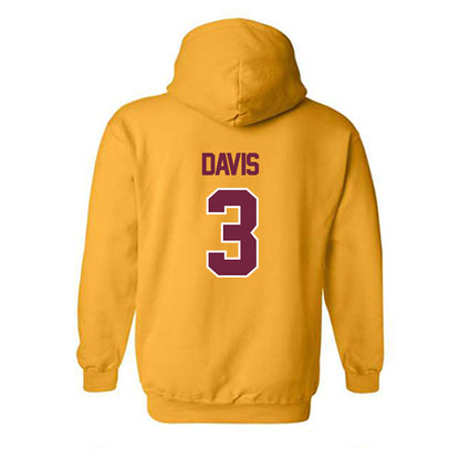 Central Michigan - NCAA Football : Tyson Davis - Classic Shersey Hooded Sweatshirt-1