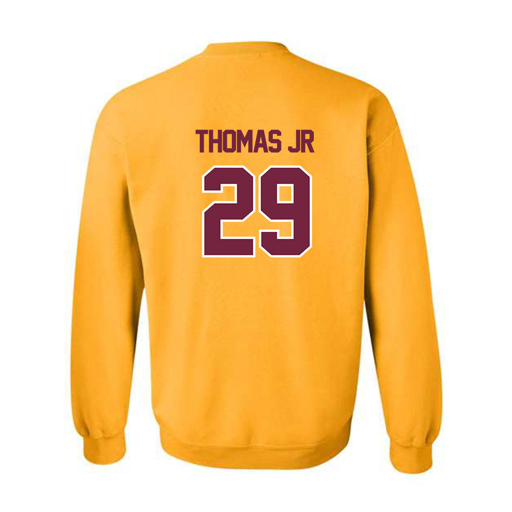 Central Michigan - NCAA Football : Andre Thomas Jr - Classic Shersey Crewneck Sweatshirt-1