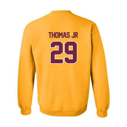 Central Michigan - NCAA Football : Andre Thomas Jr - Classic Shersey Crewneck Sweatshirt-1