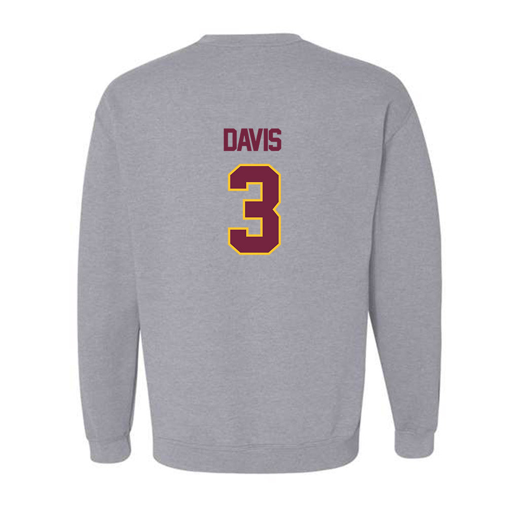 Central Michigan - NCAA Football : Tyson Davis - Classic Shersey Crewneck Sweatshirt-1