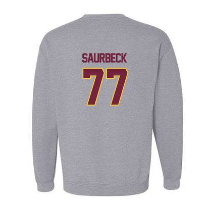 Central Michigan - NCAA Football : Jacob Saurbeck - Classic Shersey Crewneck Sweatshirt-1